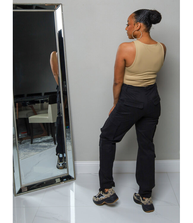 Off The Record Cargo Pants - Black