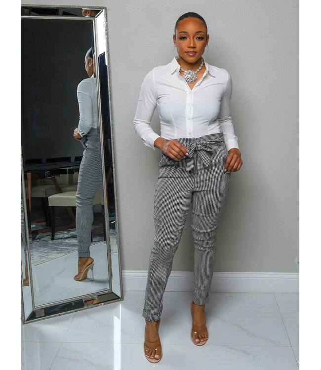 Back In Business Houndstooth Pants