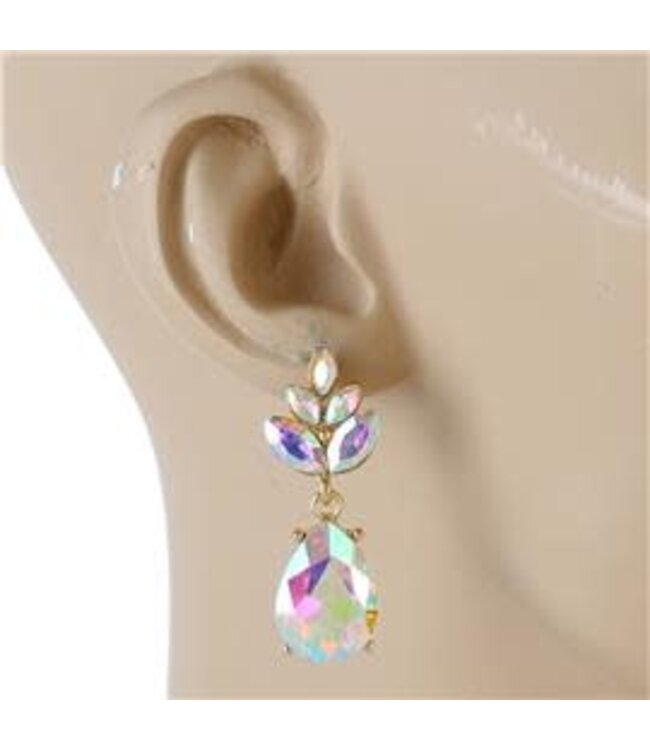 Pineapple Dreams Jewel Earrings - Gold Iridescent