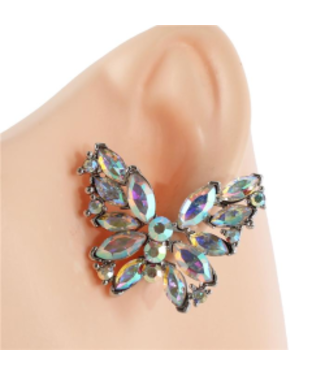 I Have Butterflies Earrings - Silver Iridescent