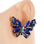 I Have Butterflies Earrings - Royal Blue