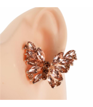 I Have Butterflies Earrings - Rose Gold