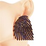 Leave Them Gazing Rhinestone Hoops - Royal Blue