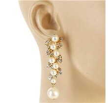 Made For You Pearl Earrings - Gold Iridescent