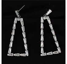 Oh She Classy CZ Earrings - Silver