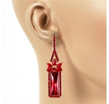 Perfectly Polished Earrings - Red
