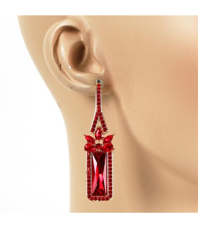 Perfectly Polished Earrings - Red