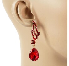 Act Like A Lady Earrings - Red