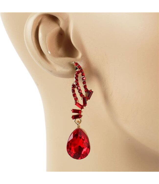 Act Like A Lady Earrings - Red
