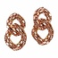 Stay Connected Earrings - Rose Gold