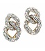 Stay Connected Earrings - Gold Iridescent