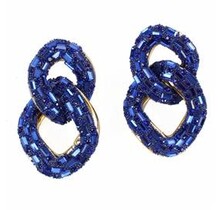 Stay Connected Earrings - Royal Blue
