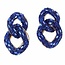 Stay Connected Earrings - Royal Blue
