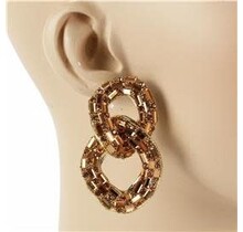 Stay Connected Earrings - Topaz