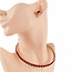 Take It Around Choker Necklace Set - Red