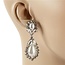 Stone Love Pearl Earrings - Silver