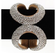 Bring The Bling Cuff Bracelet - Gold