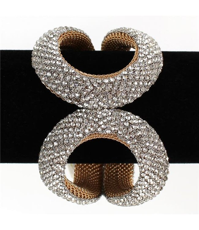 Bring The Bling Cuff Bracelet - Gold