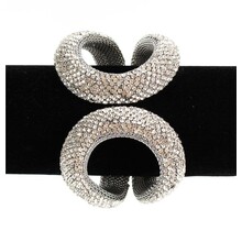 Bring The Bling Cuff Bracelet - Silver