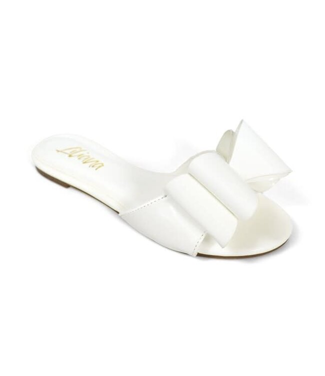 Tie Me With A Bow Sandals - White