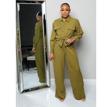 Island Vacay Season Pants - Olive