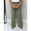 Just For The Moment Belted Pants - Olive