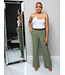 Just For The Moment Belted Pants - Olive