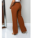 Just For The Moment Belted Pants - Brown