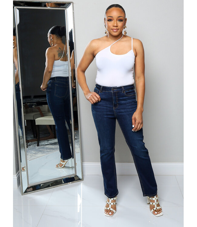 On The Run Straight Jeans - Dark Wash