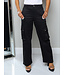 Street Sleek Cargo Pants - Black