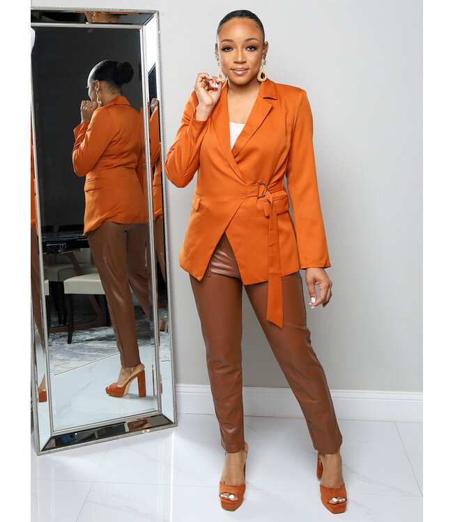 Executive In Charge Blazer - Rust