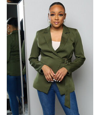 Executive In Charge Blazer - Olive