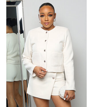 Living The Bel-Air Life Jacket - Cream