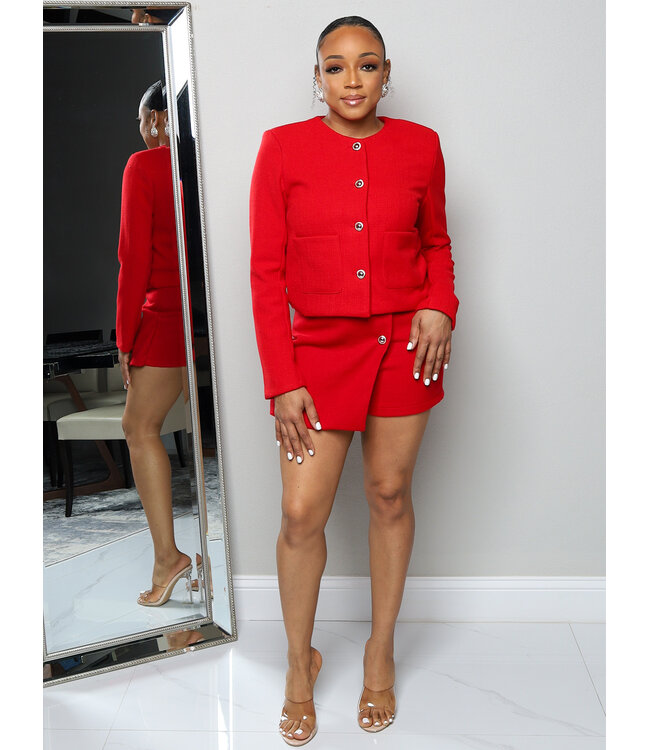 Living The Bel-Air Life Jacket - Red