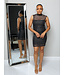 VIP Girl Mesh Dress - Black