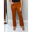 On The Run Straight Jeans - Rust
