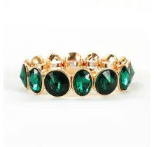 Over and Under Jewel Bracelet - Emerald