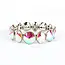 Over and Under Jewel Bracelet - Silver Iridescent