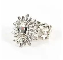 Wild Flower Jewel Bracelet - Silver