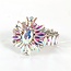 Blooming Beauty Jewel Bracelet - Silver Iridescent