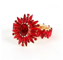 Blooming Beauty Jewel Bracelet - Red