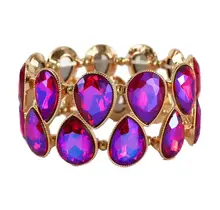 Stay With Me Jewel Bracelet - Red Iridescent