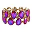Stay With Me Jewel Bracelet - Red Iridescent