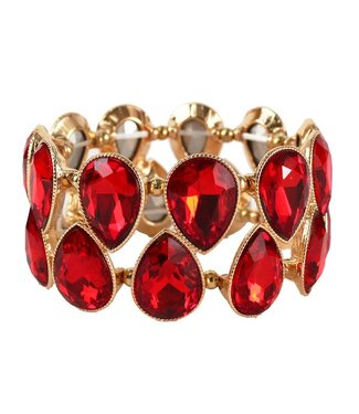 Stay With Me Jewel Bracelet - Red