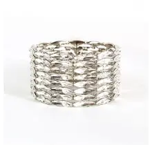 In Alignment Jewel Bracelet- Silver