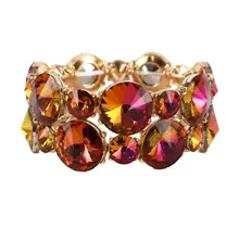 All Around Jewel Bracelet - Orange Iridescent