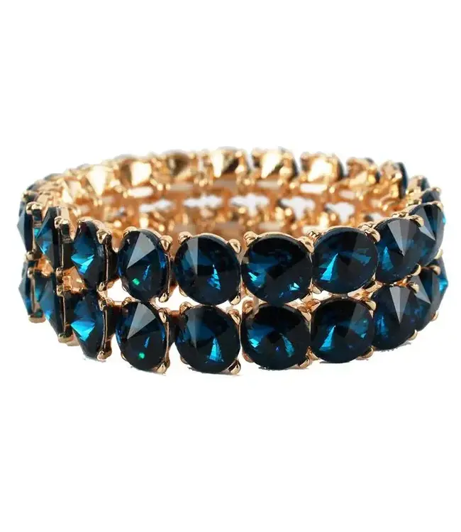 Double Trouble Jewel Bracelet - Teal