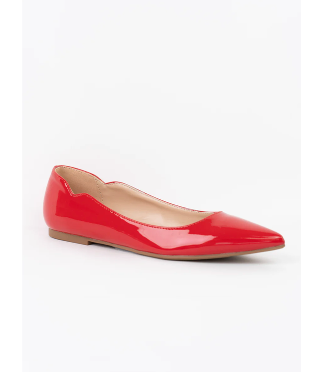 To My Fit Ballet Flats RED