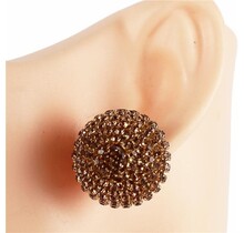 Dance Party Oversized Rhinestone Knobs - Topaz