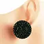 Dance Party Oversized Rhinestone Knobs - Emerald